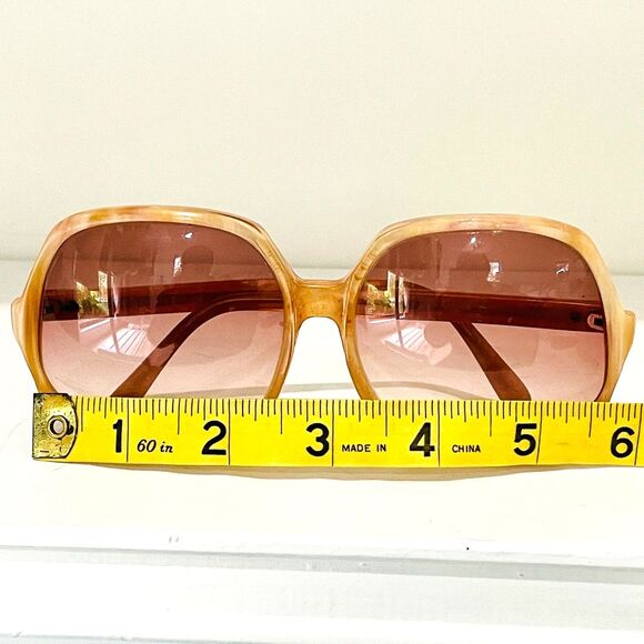 Original Vintage Sunglasses Anne Klein Riviera Mod 50 Made in Italy 1970s Retro - Picture 9 of 10